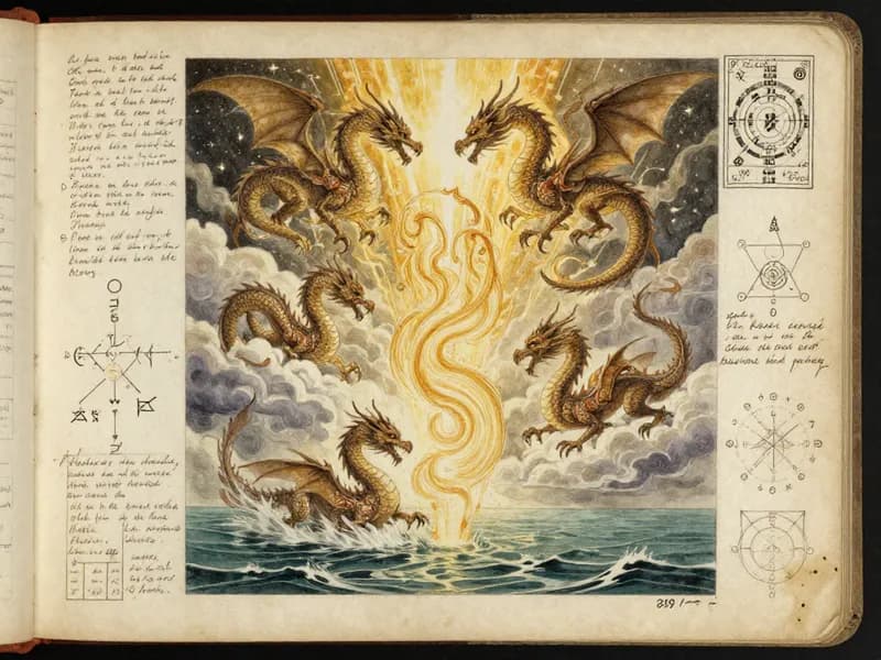 Grimoire page — hexagram 1